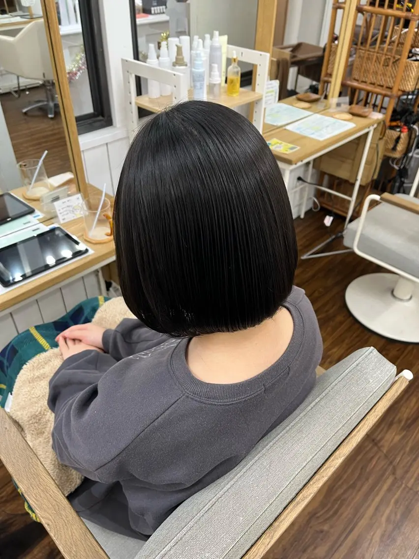 ミディアム パーマ カット 縮毛矯正 YUIMARL 倉敷店🌸SAEのヘアスタイル