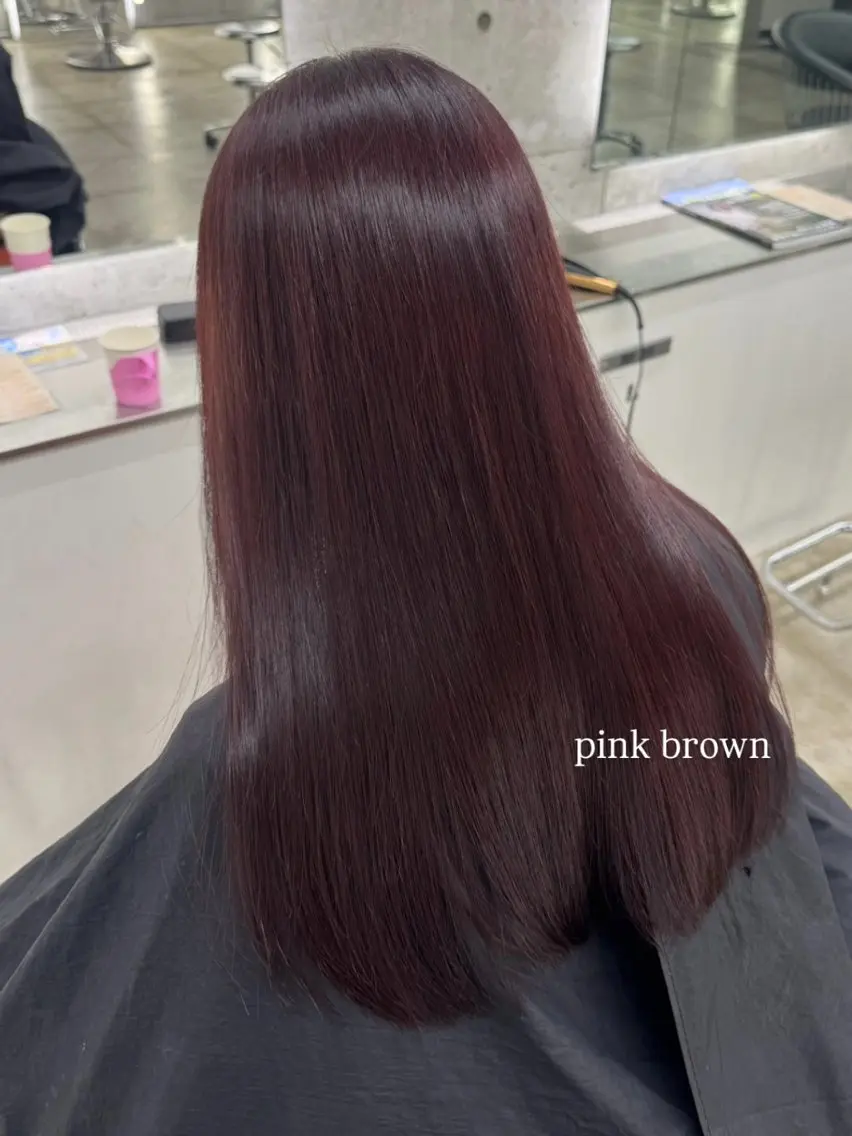 セミロング カラー ヘアカラー maho / 韓国風艶カラー🌙のヘアスタイル