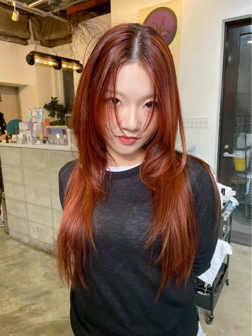 ロング ness／rina ／透明感カラーのヘアスタイル
