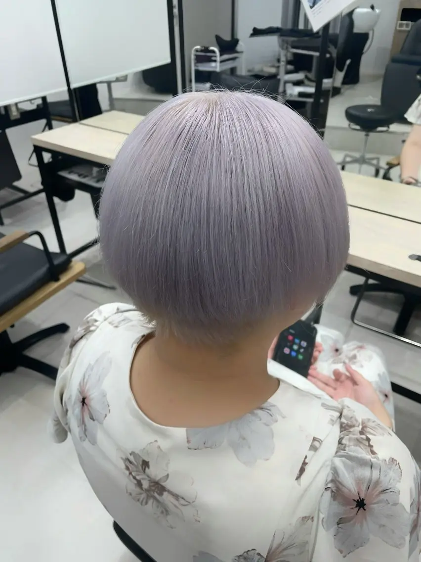 ショート ヘアカラー トリートメント 🫧ハイトーン ブリーチ✨RYUKIのヘアスタイル