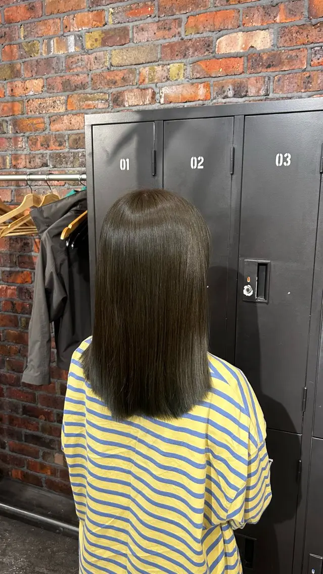 カラー ブリーチ ブリーチなしカラー the BRIDGE マナ🎀のヘアスタイル