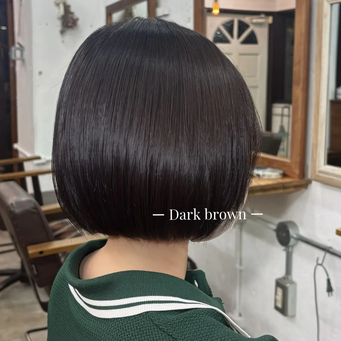 ショート カラー ブラウンカラー 透明感カラー ダークブラウン ヘアカラー トリートメント Hina/カラー特化 /艶カラーのヘアスタイル