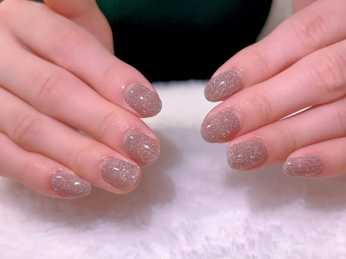 ネイル フレンチネイル ジェルネイル グラデーション 韓国ネイル マグネットネイル 【長さ出し】 IRIS NAILのネイルデザイン