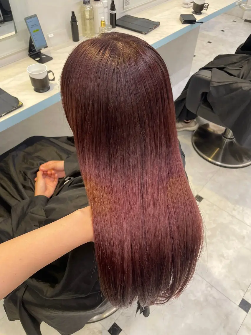 カラー 🇰🇷韓流暖色ヘア 🍒saaya🍒のヘアスタイル