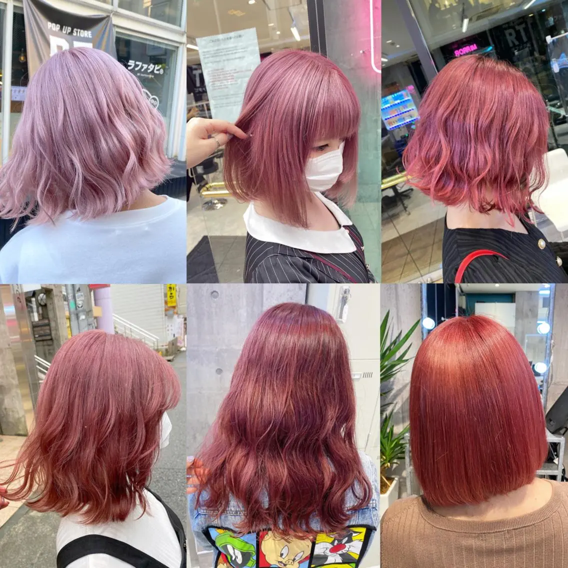 セミロング 🤍ムラ修正ブリーチ 🤍原宿/YUUのヘアスタイル