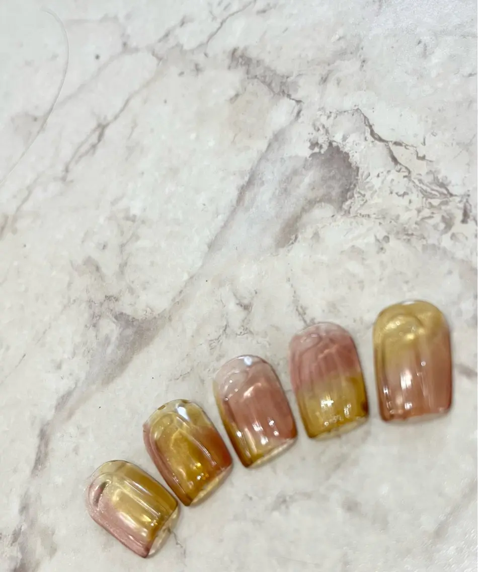ハンドジェルネイル💅お持ち込みデザイン🎨（ご予約時に画像を送っていただきます）オフ有りは＋500円の写真