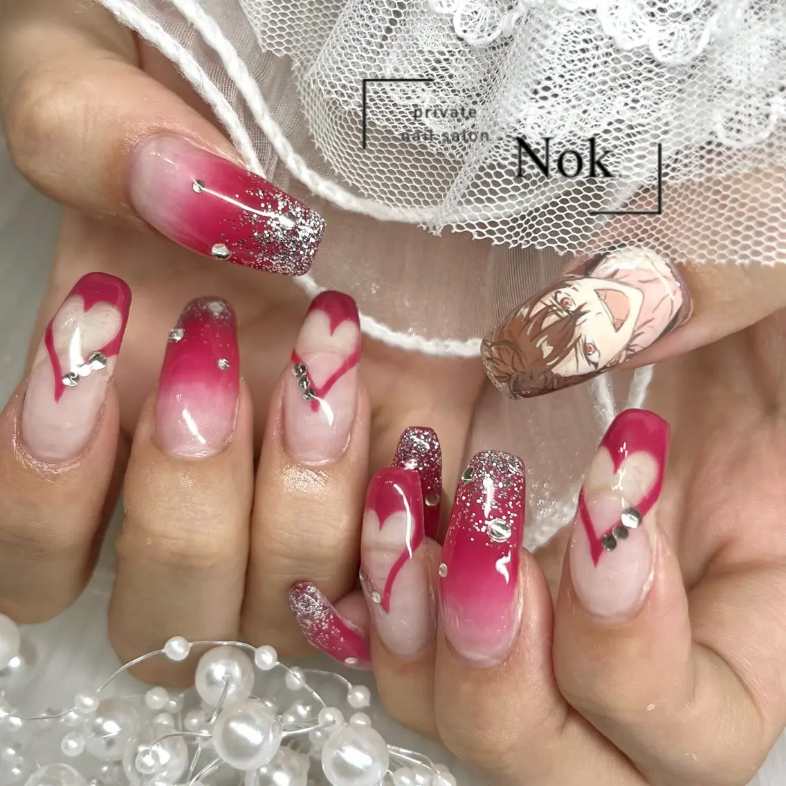 ネイル ハンドネイル 池袋痛ネイル Nok. 渡辺のネイルデザイン