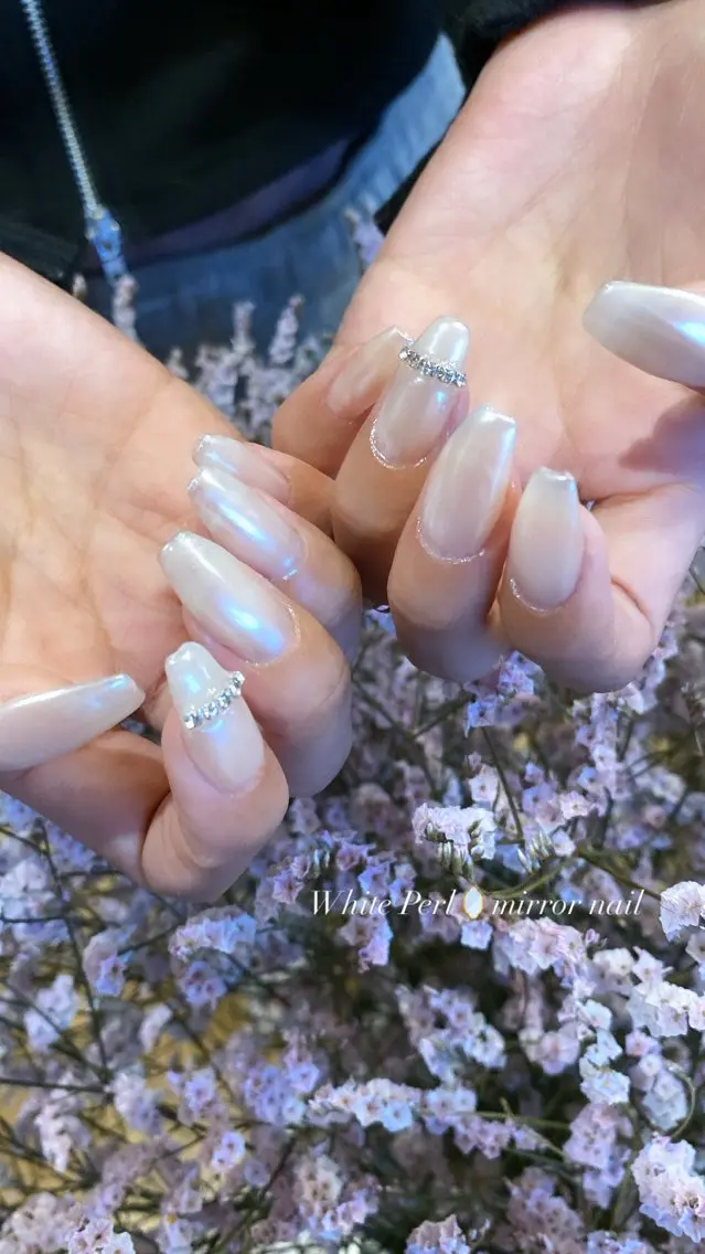 ネイル ハンドネイル crystal ⭐︎ colorのネイルデザイン
