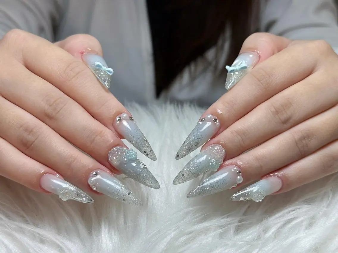 ネイル アートネイル 成人式 ジェルネイル ニュアンスネイル 夏ネイル ハンドネイル Jenn Nail Salonのネイルデザイン