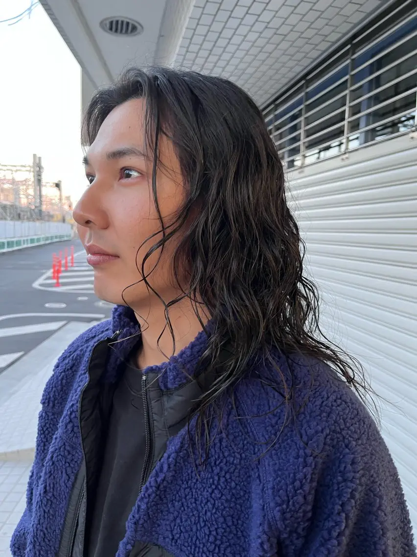 ロング パーマ メンズ 産休の為お休みです! 小島凜のヘアスタイル