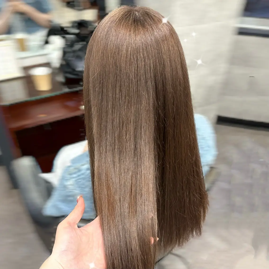 カラー ブリーチ グレージュ OZ梅田♡ ゆはなのヘアスタイル