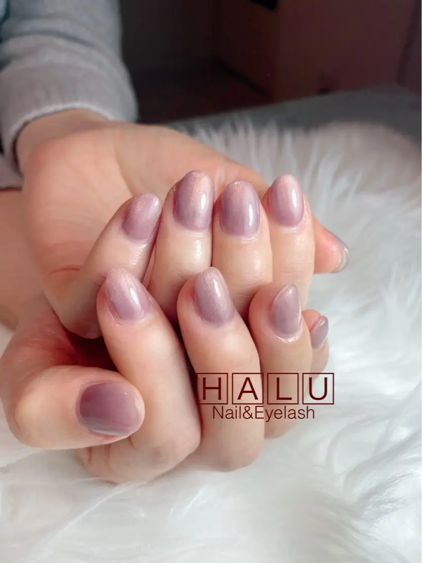 ネイル マグネットネイル ニュアンスネイル HALU ハルのネイルデザイン