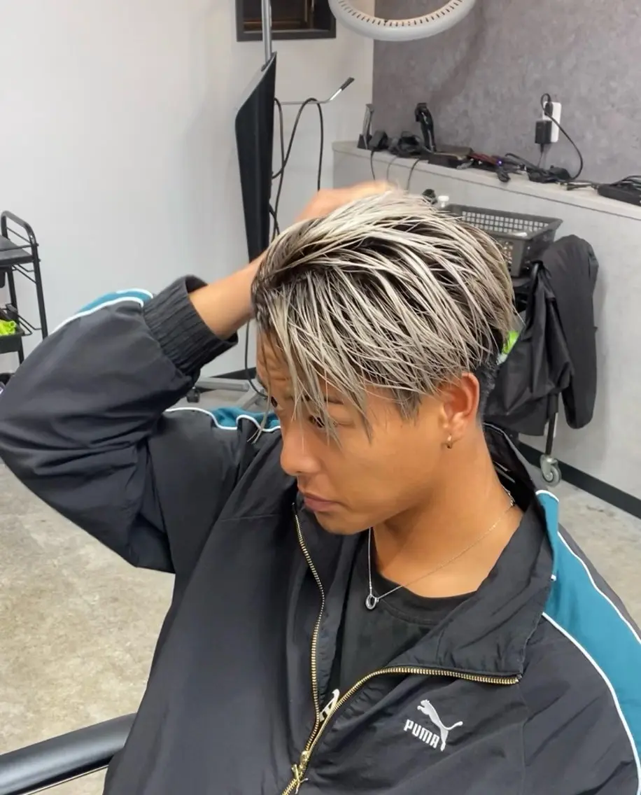 【メンズ専門】カット＋大人気カラーバレイヤージュの写真