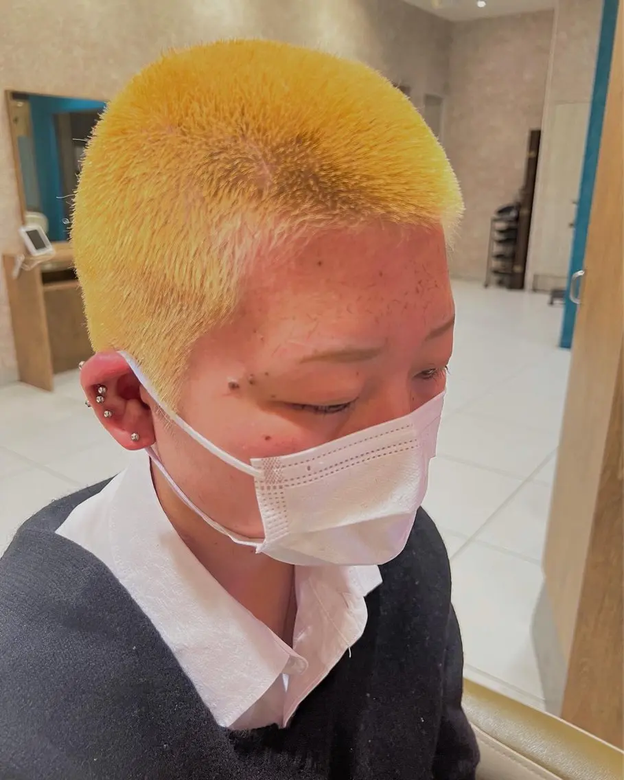 ショート カラー メンズ ヘアカラー トリートメント 佐伯蓮 🫧学割メニューありのヘアスタイル