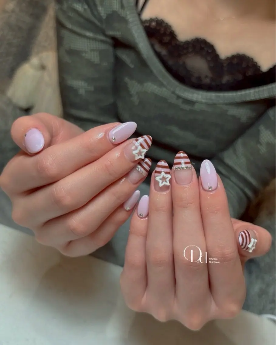 ネイル フットネイル フレンチネイル ジェルネイル ガーリー グラデーション ハンドネイル D.d Nail Moeのネイルデザイン