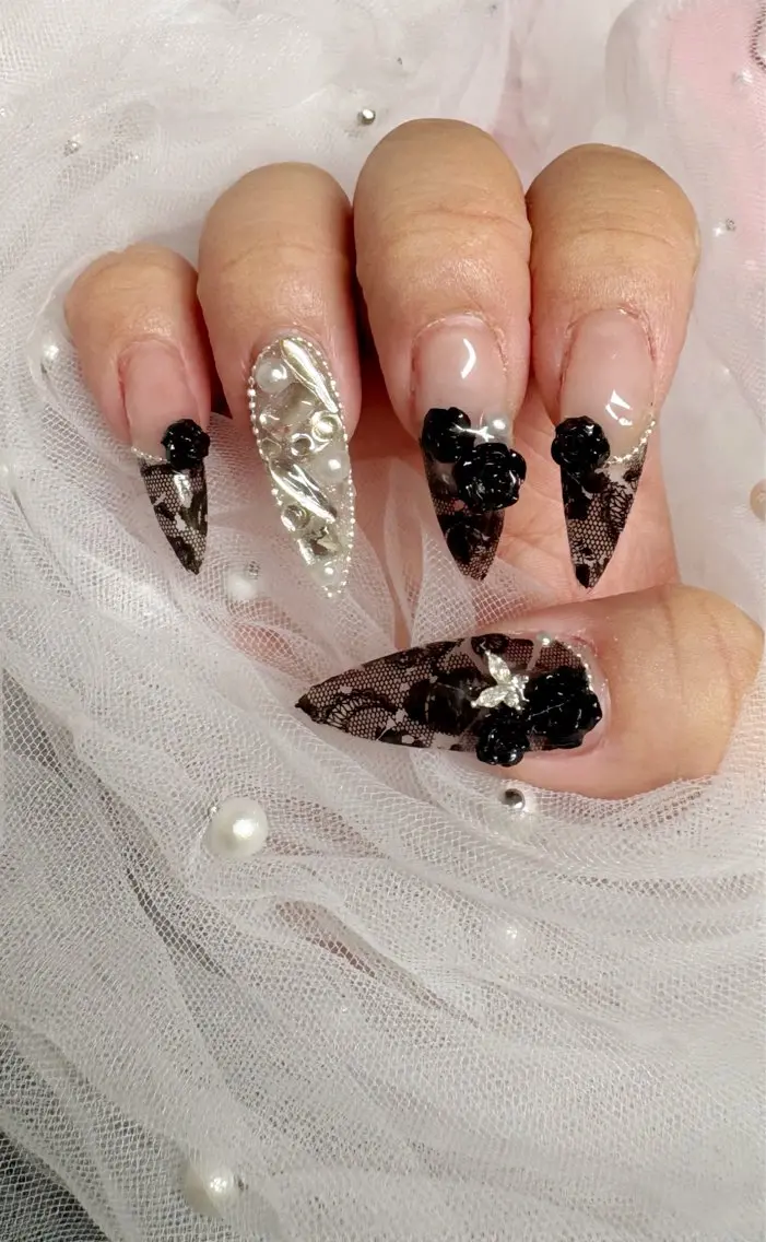 ネイル レース ハンドネイル Nail Salon macherieのネイルデザイン