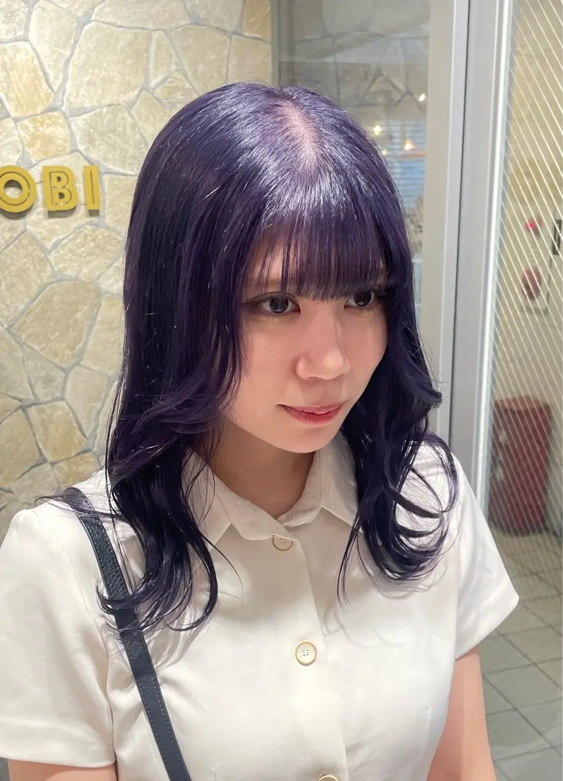 ミディアム カラー ラベンダーカラー 🦋ブリーチ/カラー 専門AYA💖のヘアスタイル