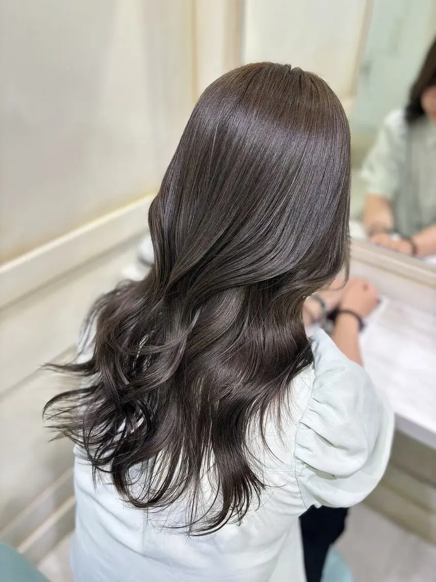 カラー ヘアカラー トリートメント 💙透明感カラー/ 縮毛矯正/ゆうな💙のヘアスタイル