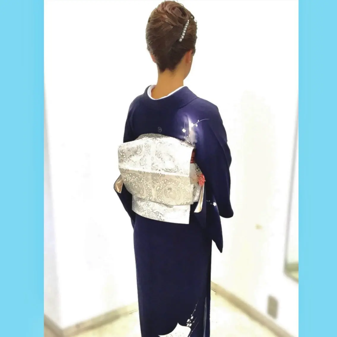 訪問着👘着付けの写真