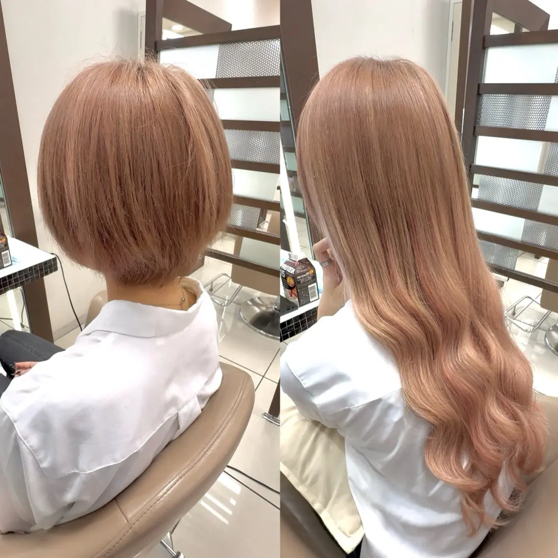 ヘアメ🎀ハイトーン 🩵エクステ🪄しほのヘアスタイル