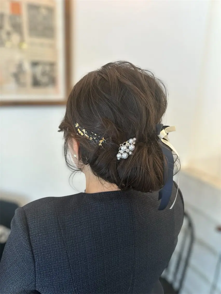ロング ヘアアレンジ 岩村 夏姫のヘアスタイル