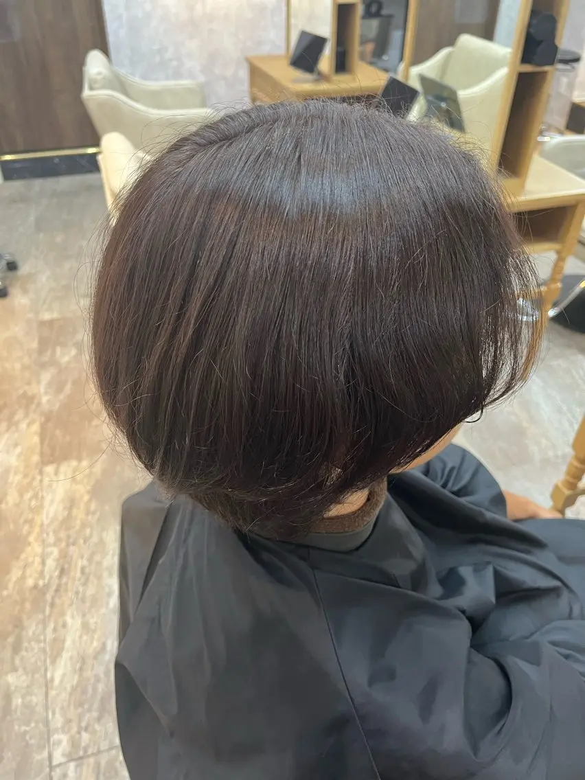 ショート カラー ヘアカラー 縮毛矯正⚡️カラー いいじまのヘアスタイル