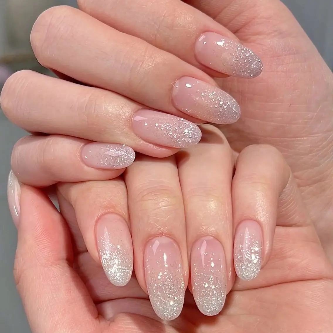 ネイル グラデーション ラメ(グリッター) ラメグラデーション ハンドネイル Domi Nail Salonのネイルデザイン