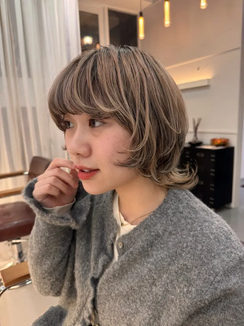 ショート カラー デザインカラー ハイライトカラー ハイライト レイヤーカット ウルフカット カット ヘアカラー トリートメント ooit 【オーイット】のヘアスタイル