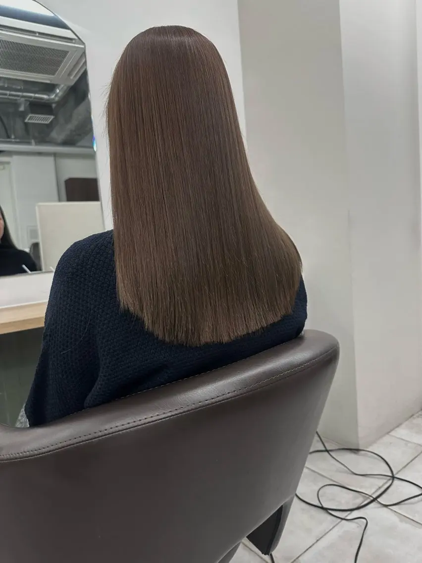 ミディアム カラー キッズ ヘアカラー トリートメント ヘッドスパ オトナヘア🌸 harukaのヘアスタイル