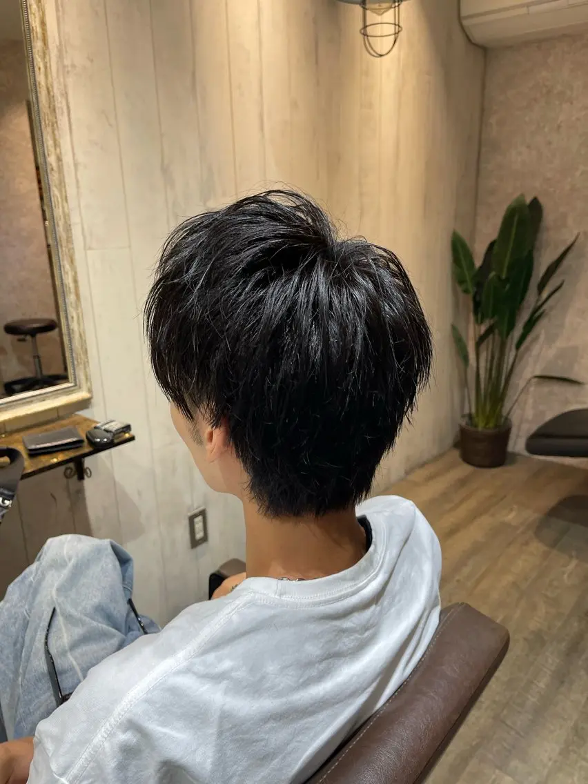 ミディアム メンズ 田中 識啓のヘアスタイル