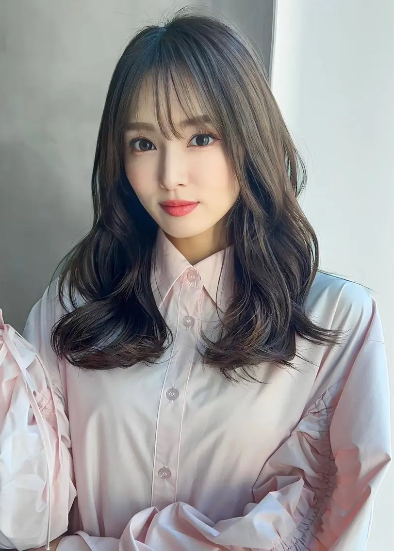 セミロング 白井 音羽のヘアスタイル