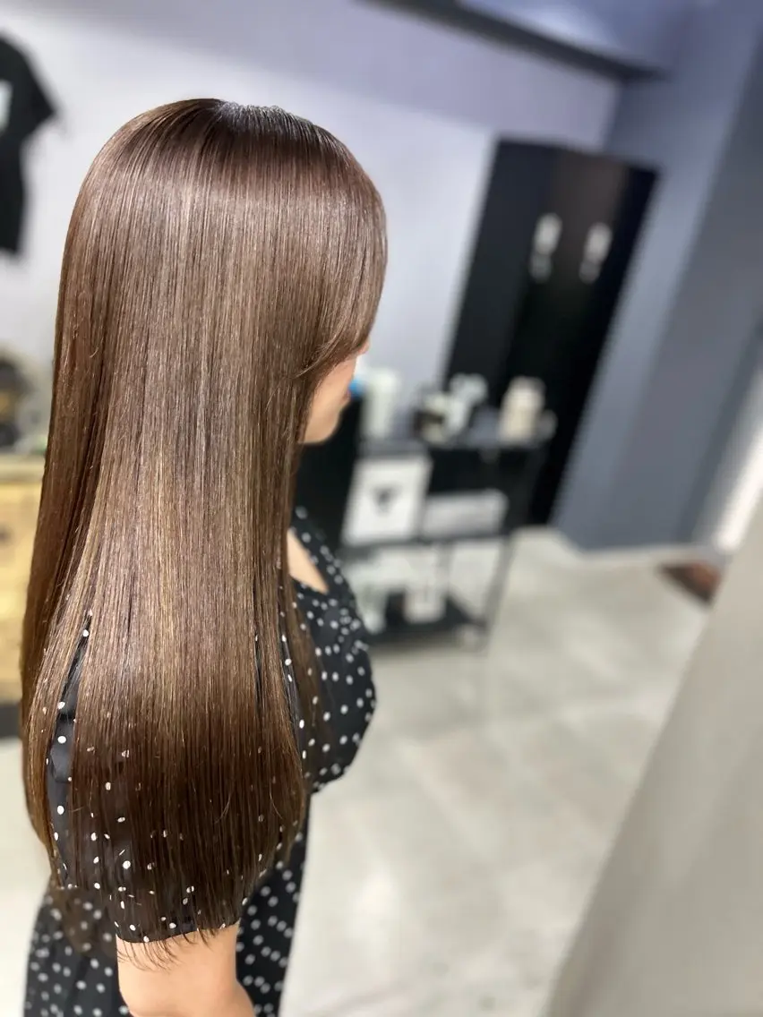ロング カラー ヘアアレンジ VIM hairおもろまち店のヘアスタイル