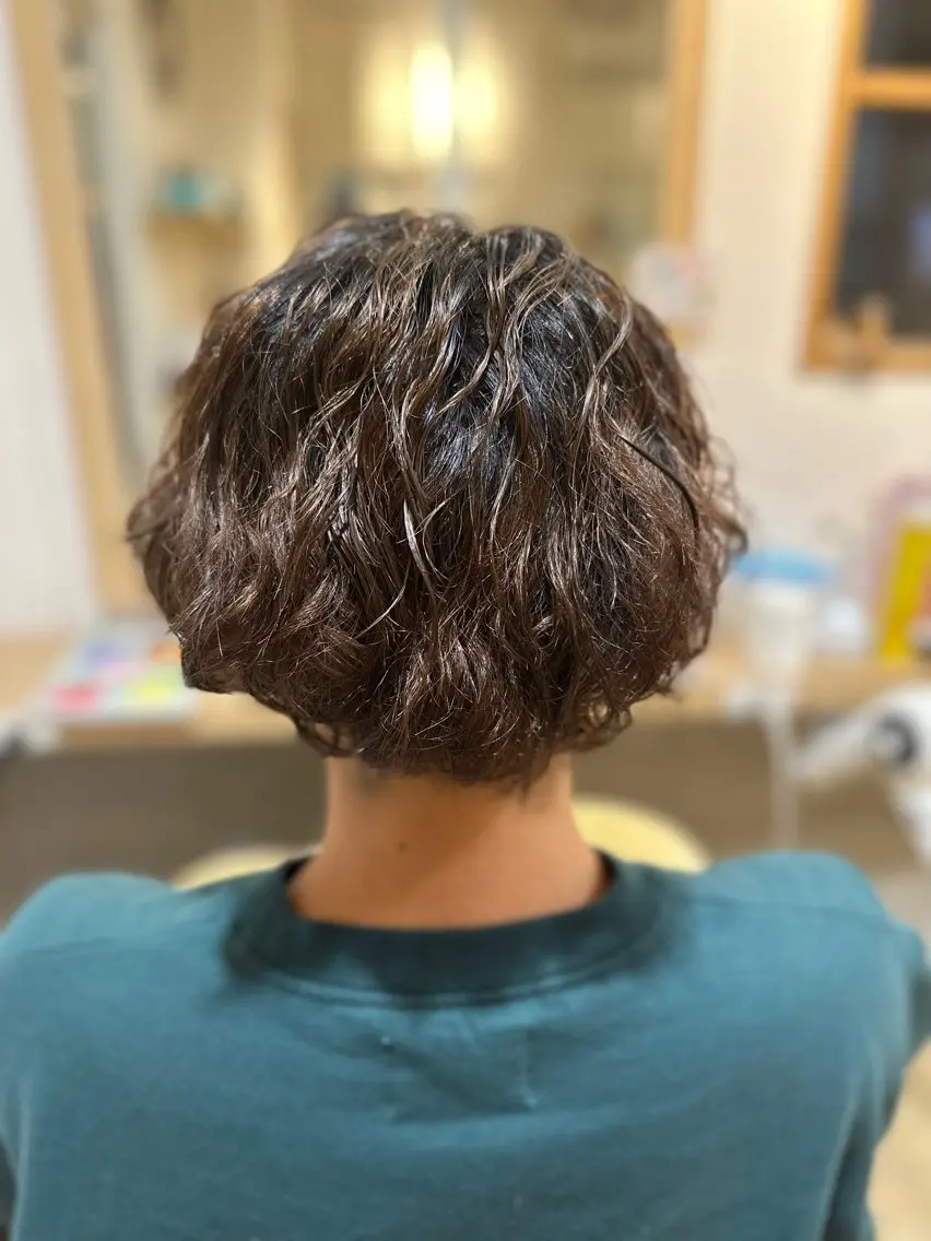 メンズカット+パーマの写真