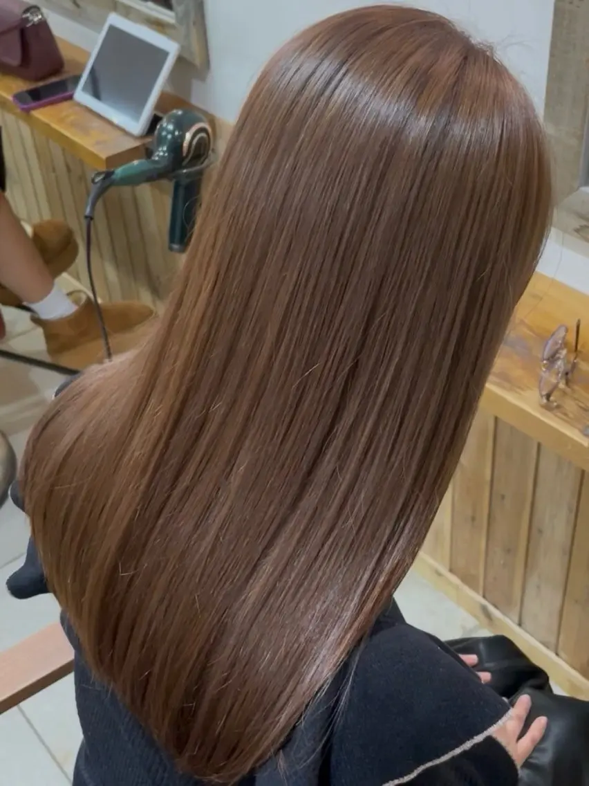 ロング カラー ブラウンカラー ハイトーンカラー Wカラーレイヤーカ ット⚡️CHIAKIのヘアスタイル
