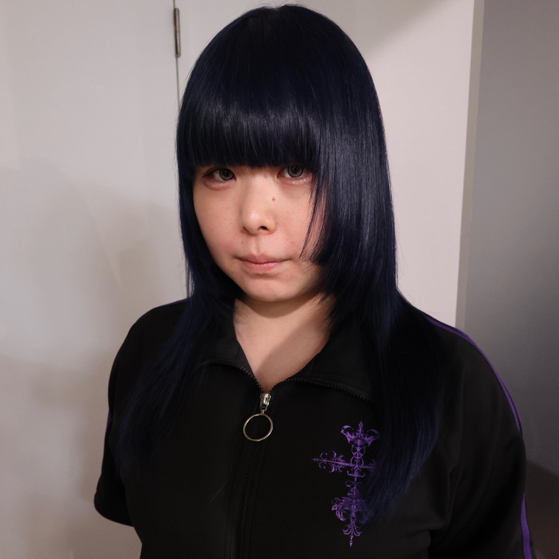 ロング カラー ブリーチ ブルーカラー ネイビーカラー ゆうと cashel渋谷のヘアスタイル