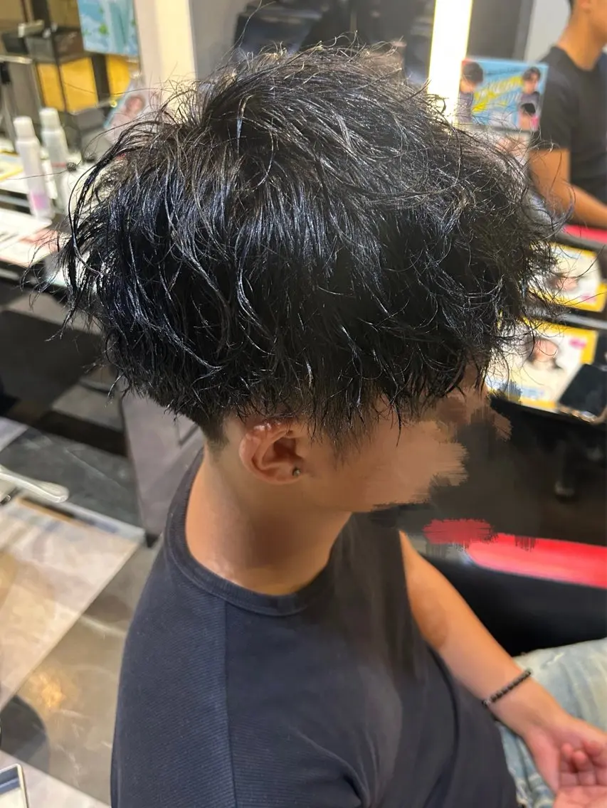 カラー メンズ 黒髪 カット ヘアカラー 福島 舞のヘアスタイル