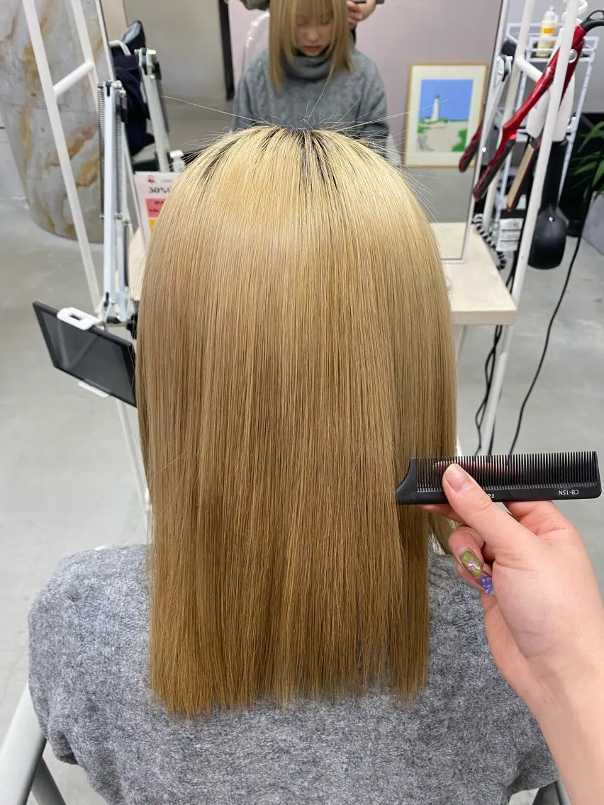 ミディアム トリートメント 前橋 姫奈のヘアスタイル