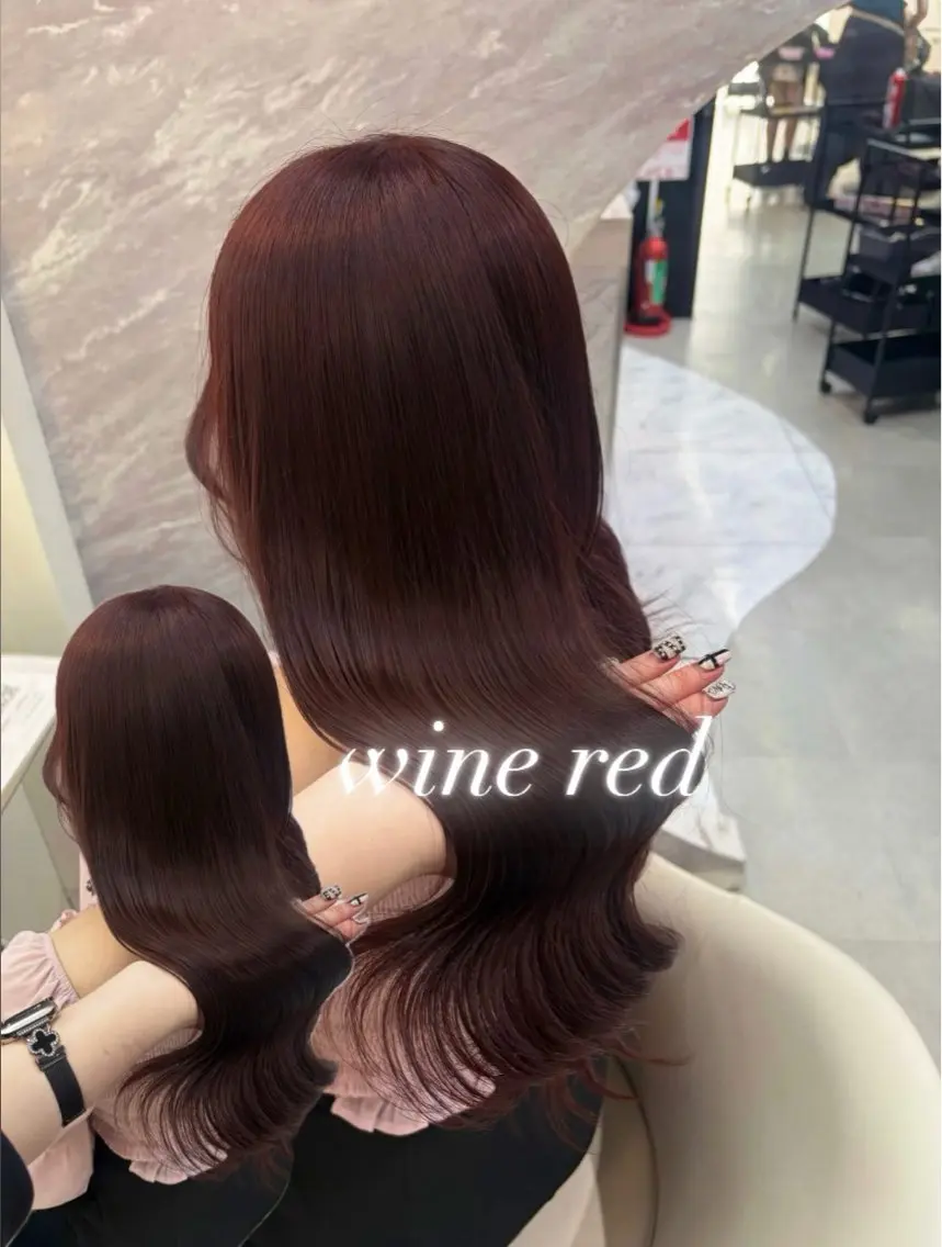 ロング カラー ヘアアレンジ メンズ ブラウンカラー レッドカラー ヘアカラー 🩶透明感カラー 池袋/mei🩶のヘアスタイル