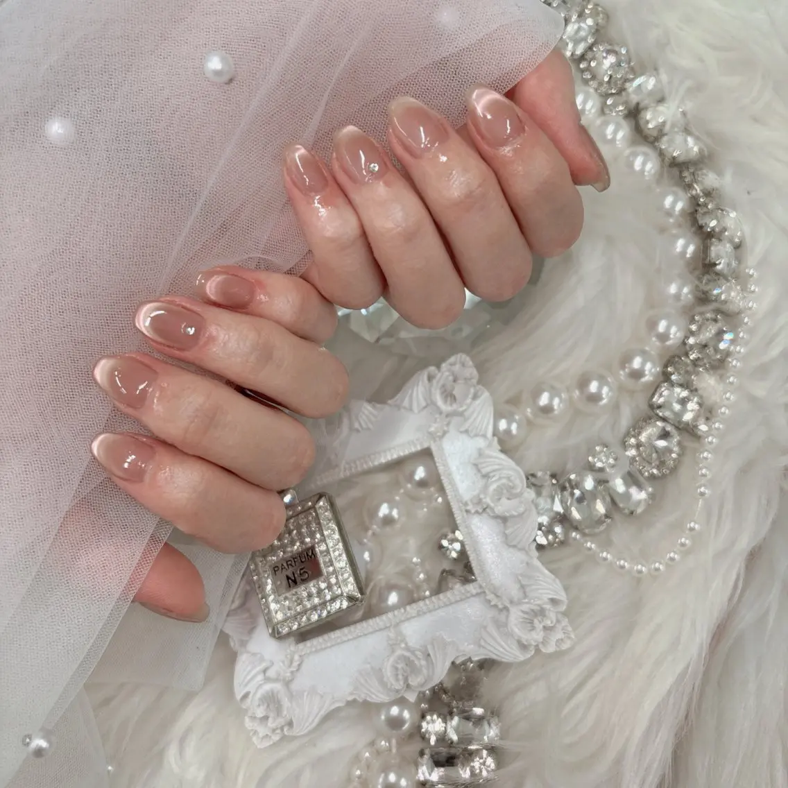 ジェル🩷ワンカラー!マグネット💗の写真