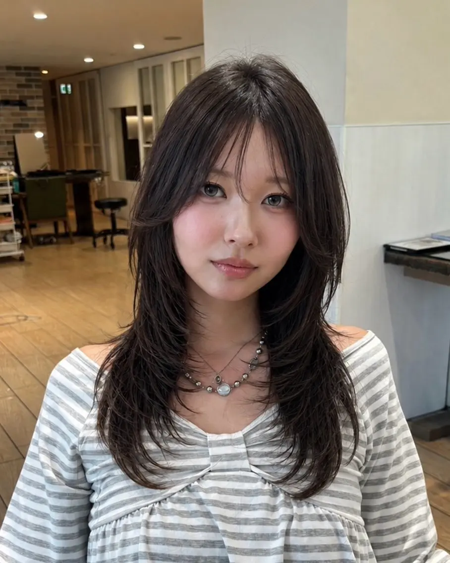 ロング 表参道/ウルフカット /ナチュラルウルフのヘアスタイル