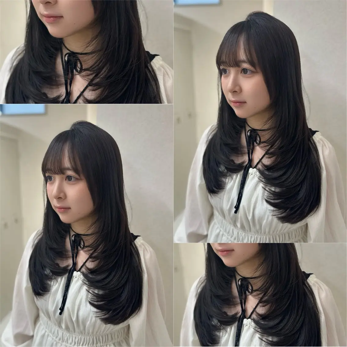 セミロング レイヤーカット カット ヘアカラー レイヤー透明感カラー / MAIKA🤎のヘアスタイル