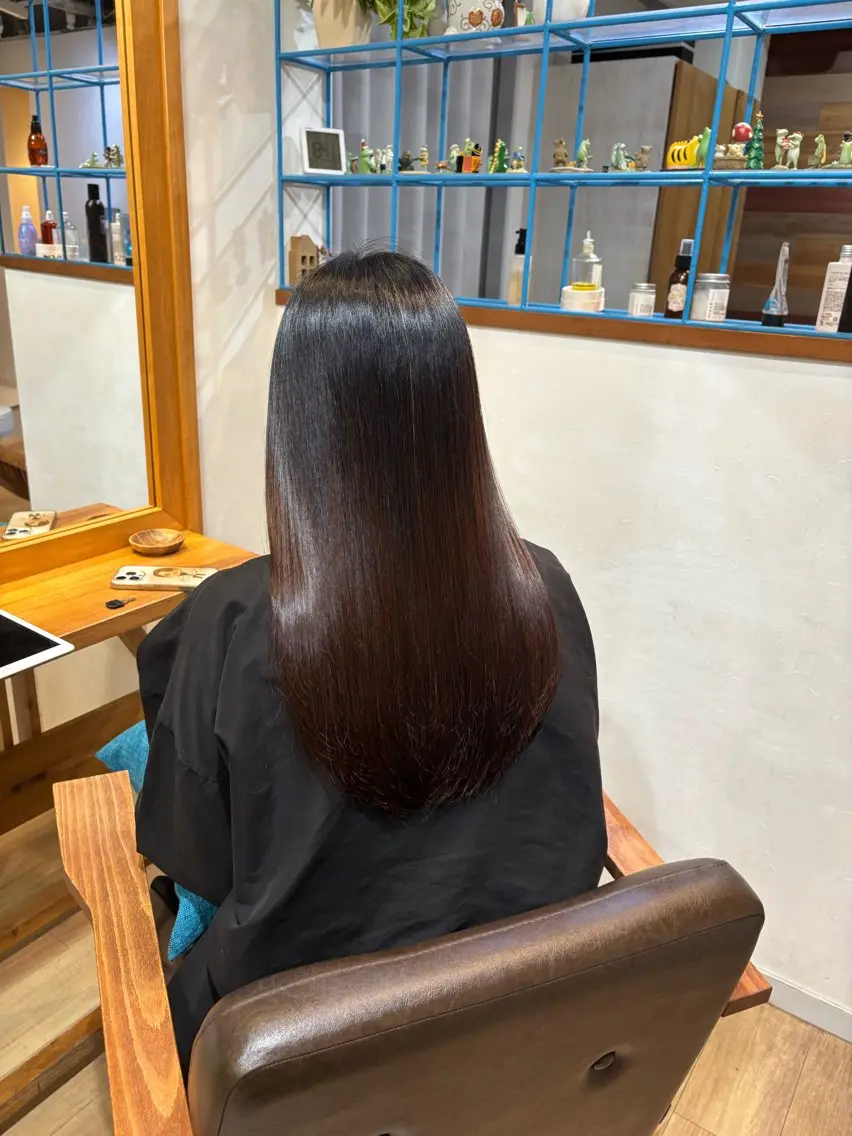 ロング トリートメント トリートメント RINNO🌷透明感 カラー/髪質改善のヘアスタイル