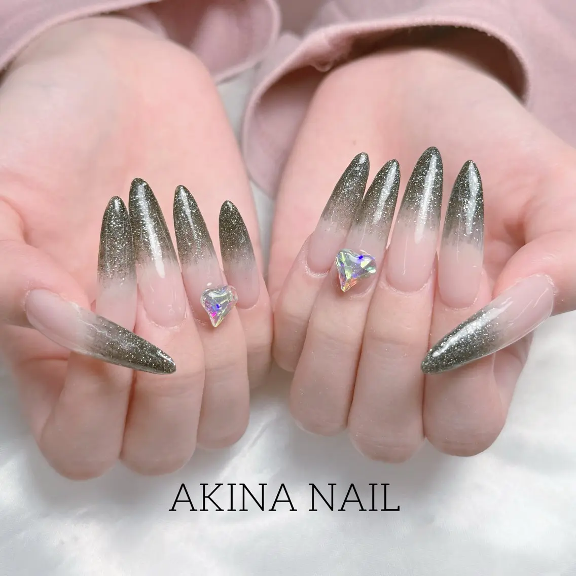 ロング ハンドネイル Akina Nail 亀戸のネイルデザイン