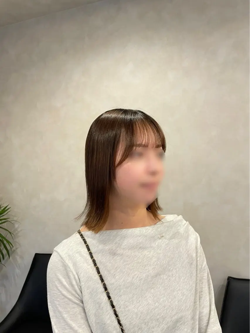 ミディアム 縮毛矯正 カット 縮毛矯正 寺田 美月のヘアスタイル