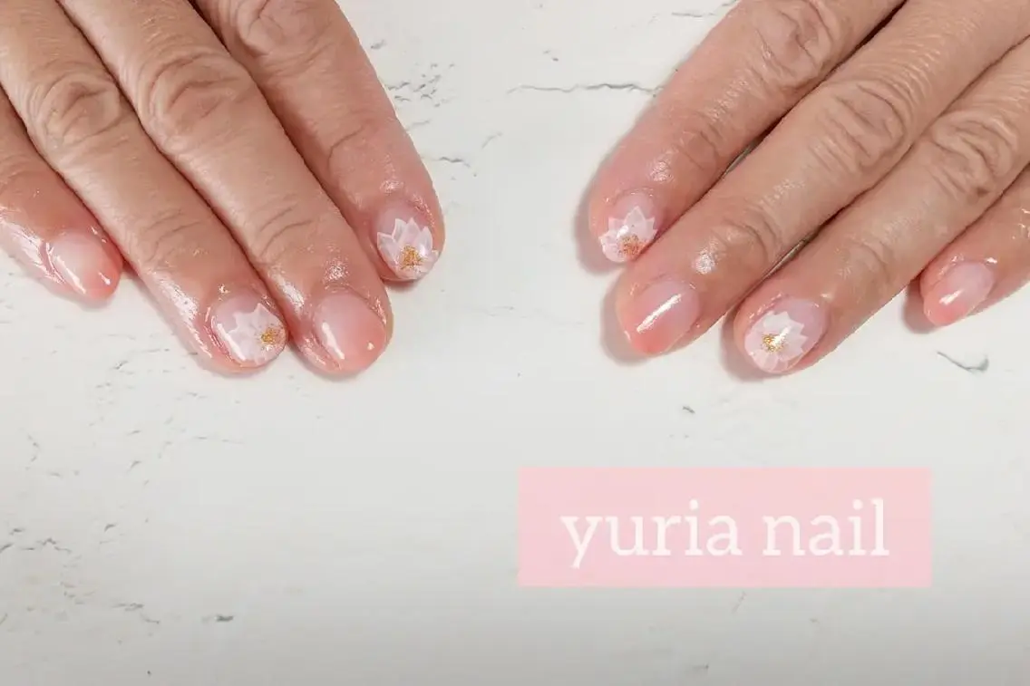 ネイル アートネイル ジェルネイル グラデーション ピンク ハンドネイル 小林 ゆりあのネイルデザイン
