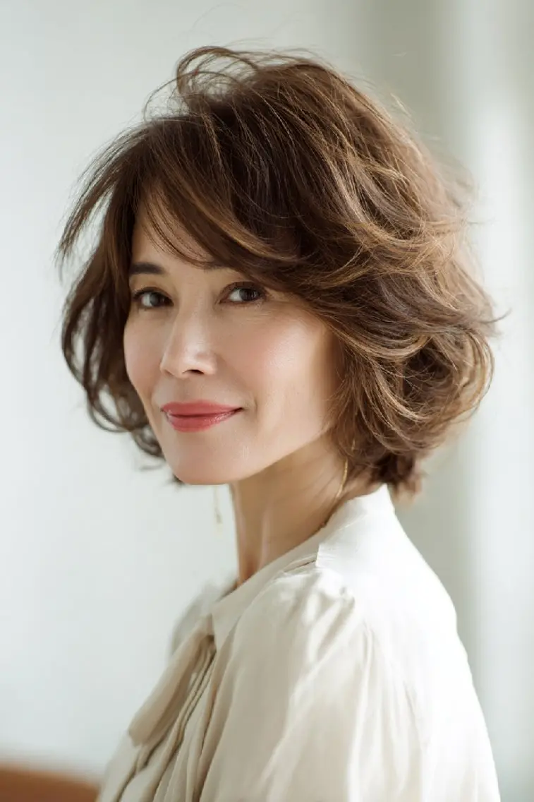 ショート カット ヘアカラー トリートメント 銀座東銀座【白髪染め 髪質改善】伊藤誠のヘアスタイル