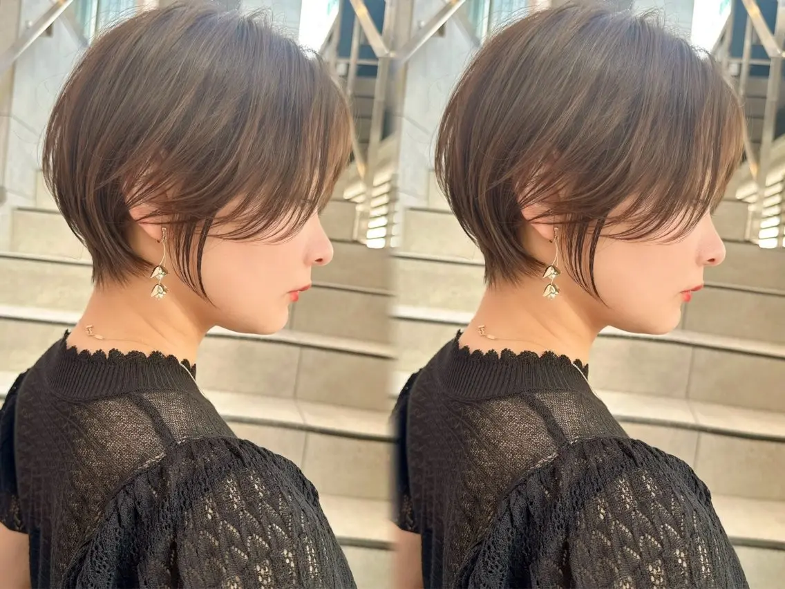 ショート カラー カット ヘアカラー トリートメント 美髪縮毛矯正✨🫧 レイヤー川村利幸のヘアスタイル