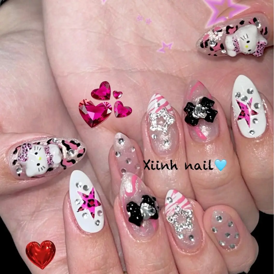ネイル チークネイル フットネイル フレンチネイル ジェルネイル ハロウィン XIINH NAIL SALONのネイルデザイン