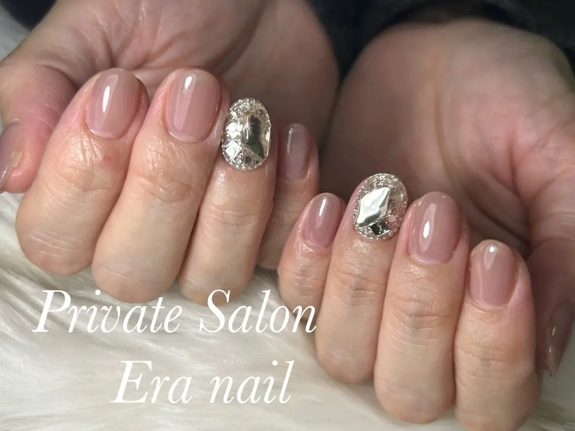 ネイル ショートネイル ワンホンネイル ハンドネイル Era nailのネイルデザイン