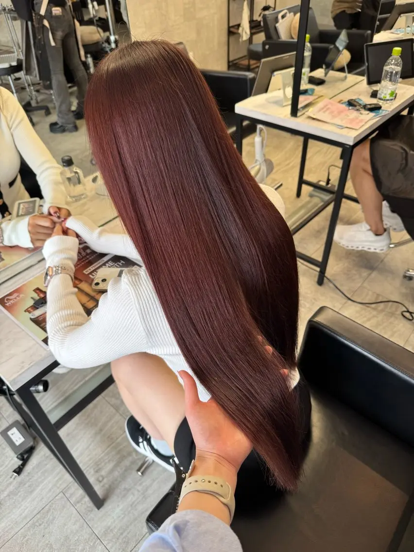 ロング カラー ヘアカラー トリートメント ՏKIᒪᒪ石岡店 本田のヘアスタイル